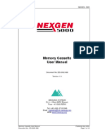 ED-2002-068 Memory Cassette User Manual