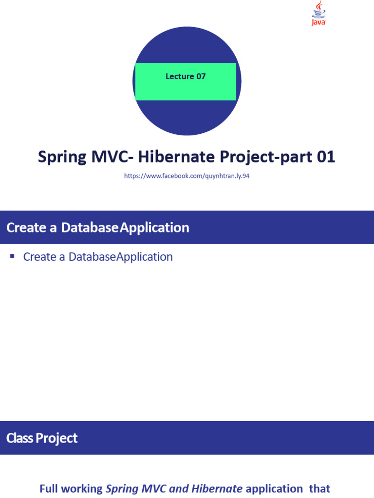 Day07-Slide - 01-Spring-Mvc-Crud-Project-Overview-2022 - TranLQ | PDF ...