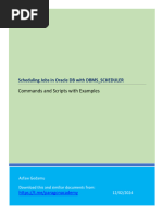 Scheduling Jobs in Oracle DB With DBMS - SCHEDULER