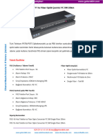 16 Kanal Analog Telefon Fiber Cevirici