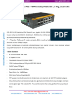8 Port Endüstriyel POE Switch CLR-IES-2512P GelecekBT
