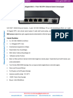 5port 2.5gigabit RJ45 Switch CLR-SWT-10256 GelecekBT