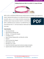 MPO/MTP OM4 Fiber Ağ Kablosu - 40G/100G- GelecekBT