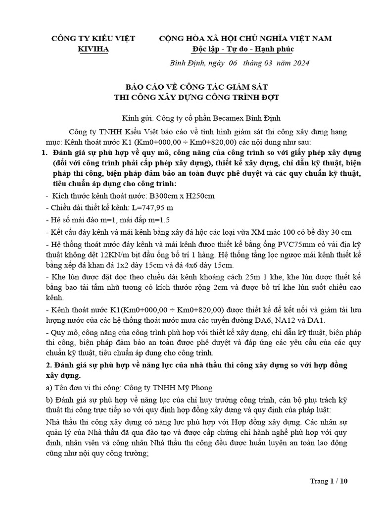 BCGS - K1 Đ1 | PDF