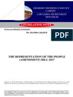 The Representation of People (Amendment) Bill 2017