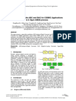 A Design of 14-Bits ADC and DAC For CODEC Applications in 0.18 M CMOS Process