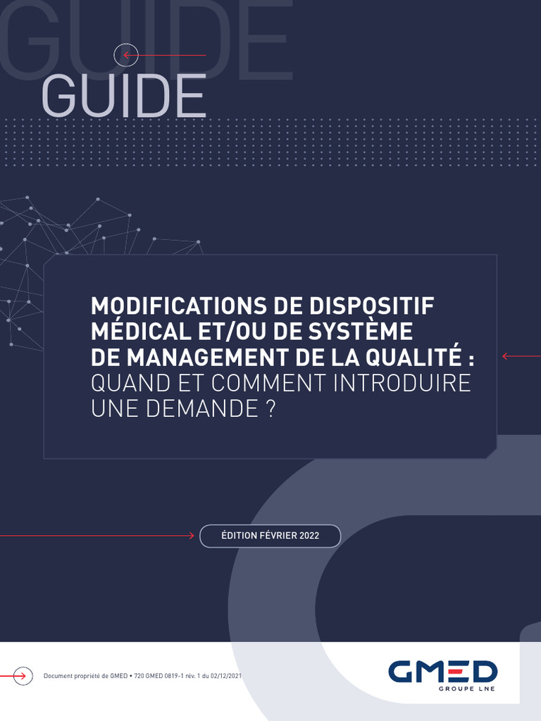 Modifications de Dispositifs Médicaux | PDF | Système de management de ...