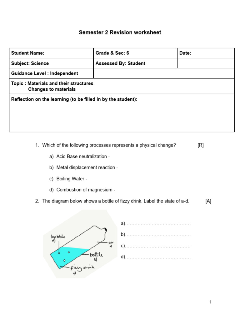 WK-Chemistry Revision Paper | PDF | Chemical Compounds | Redox