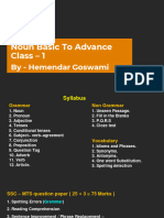 Noun Basic To Advance Class - 1: by - Hemendar Goswami