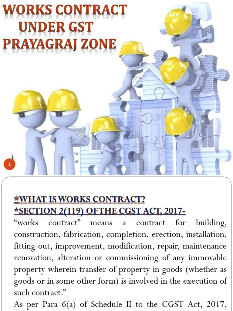 GST Works Contract Guidelines in Prayagraj | PDF | Taxes | Value Added Tax