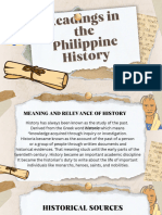 Readings in The PH History