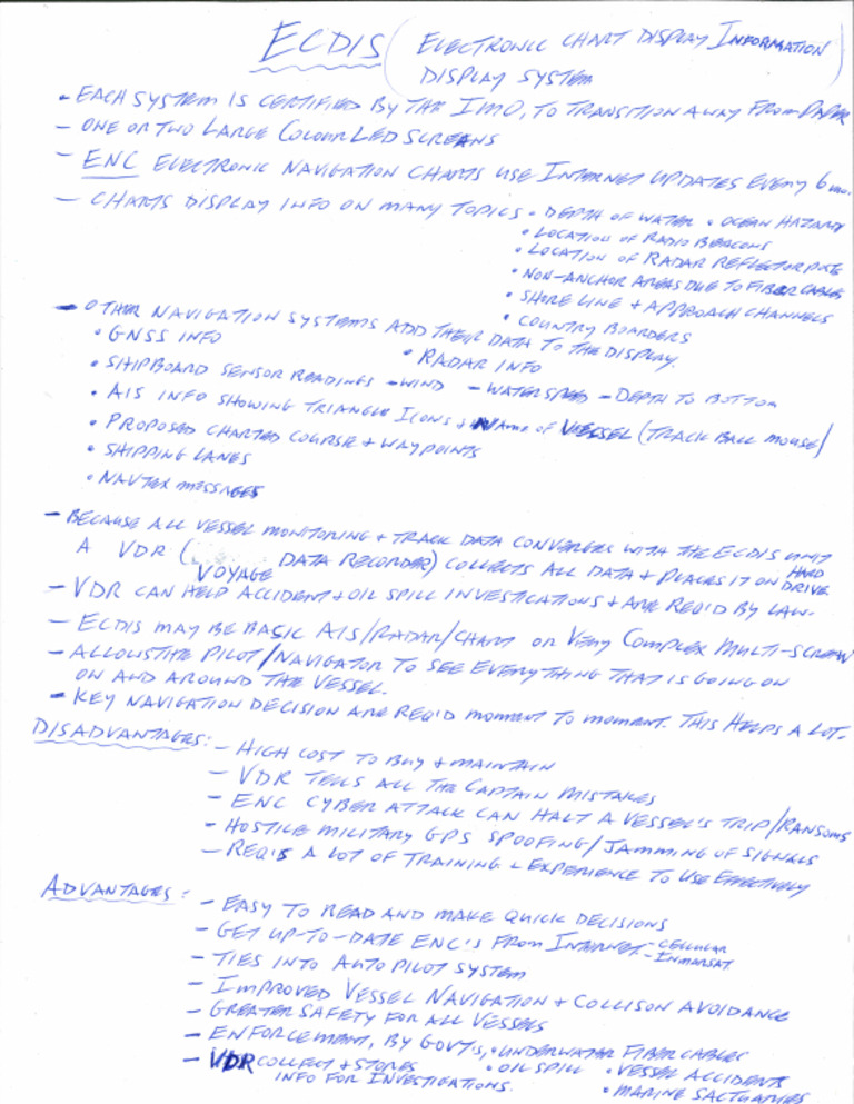ECDIS Instr Notes | PDF