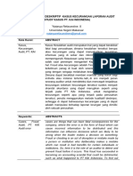 Analisis Kasus Kecurangan Laporan Audit