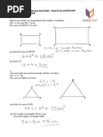 Area and Volume Scale Factors Solutions