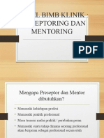 Konsep Bimb Klinik Preseptor - Mentor