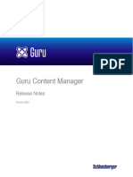Guru Content Manager Release Notes