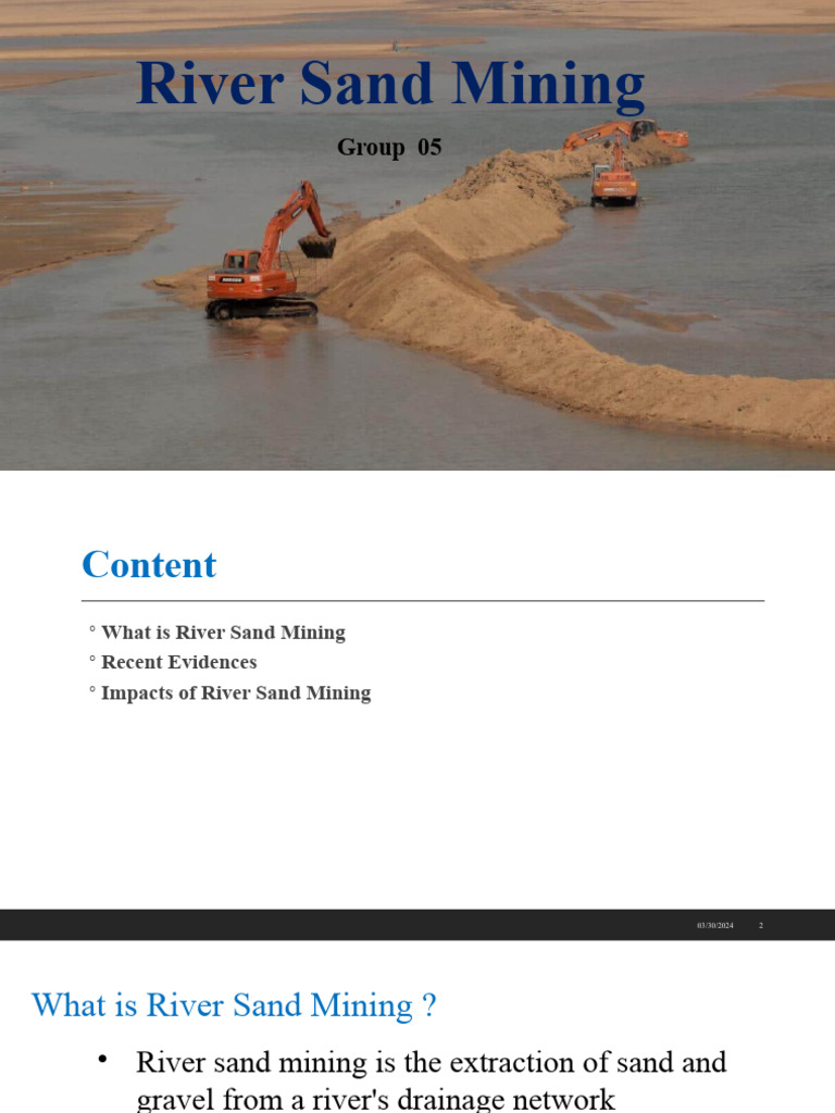 Impacts of River Sand Mining Explained | PDF | River | Natural Environment