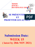 Guideline For French Final Project - Se Presenter