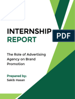 Advertising Agency Internship Report 