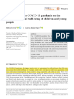 The Impact of The COVID-19 Pandemic On The