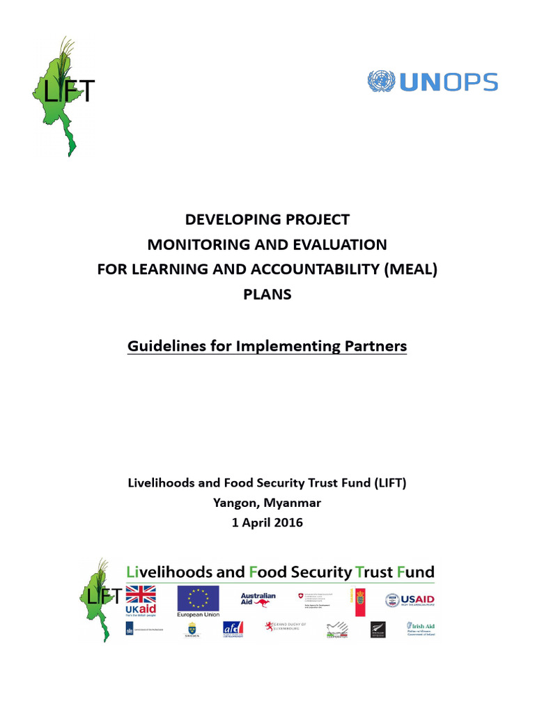 Unops Developing Project Monitoring and Evaluation For Learning and ...