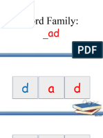 Phonics CVC Letter A Word Family Ad