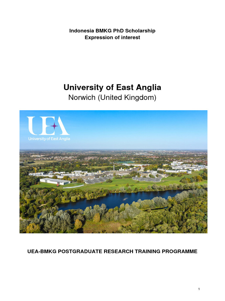 BMKG EoI - University of East Anglia | PDF | Cost Of Living | Academic ...