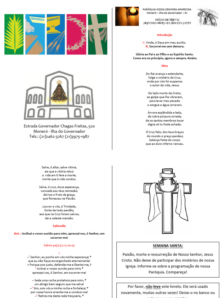 Ofício de Trevas: Semana Santa | PDF | Pecado | Jesus