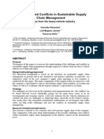 Challanges and Conflicts in Sustainable SCM