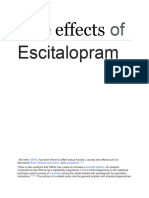 Side Effects of Escitalopram