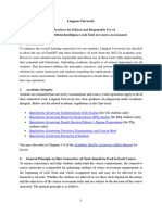 Best Practices For Ethical and Responsible Use of Generative Artificial Intelligence (AI) Tools in Course Assessments