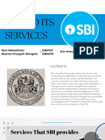 Sbi and Its Services