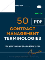 Contract Management Terminology