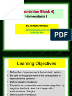 4-Foundation Block Lecture 4 (Homeostasis I)