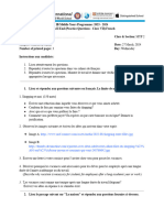 French 7th Worksheet (Term II End (1 2 3) )