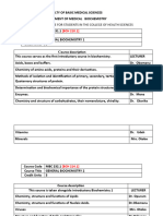 Course Outlines and Allocations