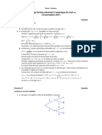 Bac S 2011 - Corrigé Amérique Du Sud