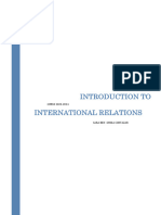 Apuntes Introduction To International Relations