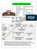 Haryana Police SI Eligibility