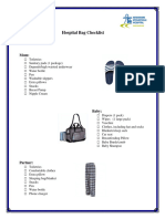 Hospital Bag Checklist 4