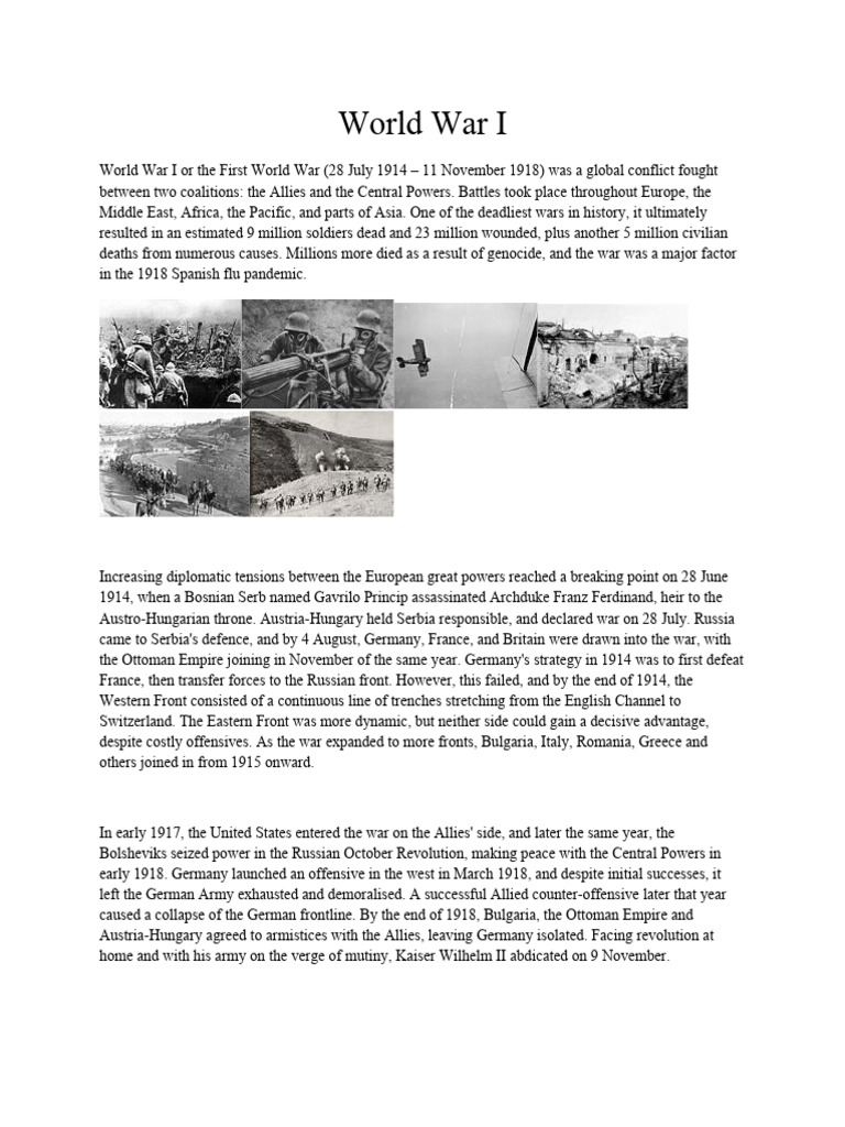 World War I | PDF | World War I | German Empire