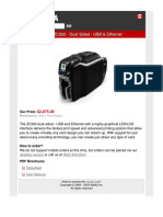 Aptika Canada - Zebra Card Printer ZC350 - Dual Sided - USB & Ethernet