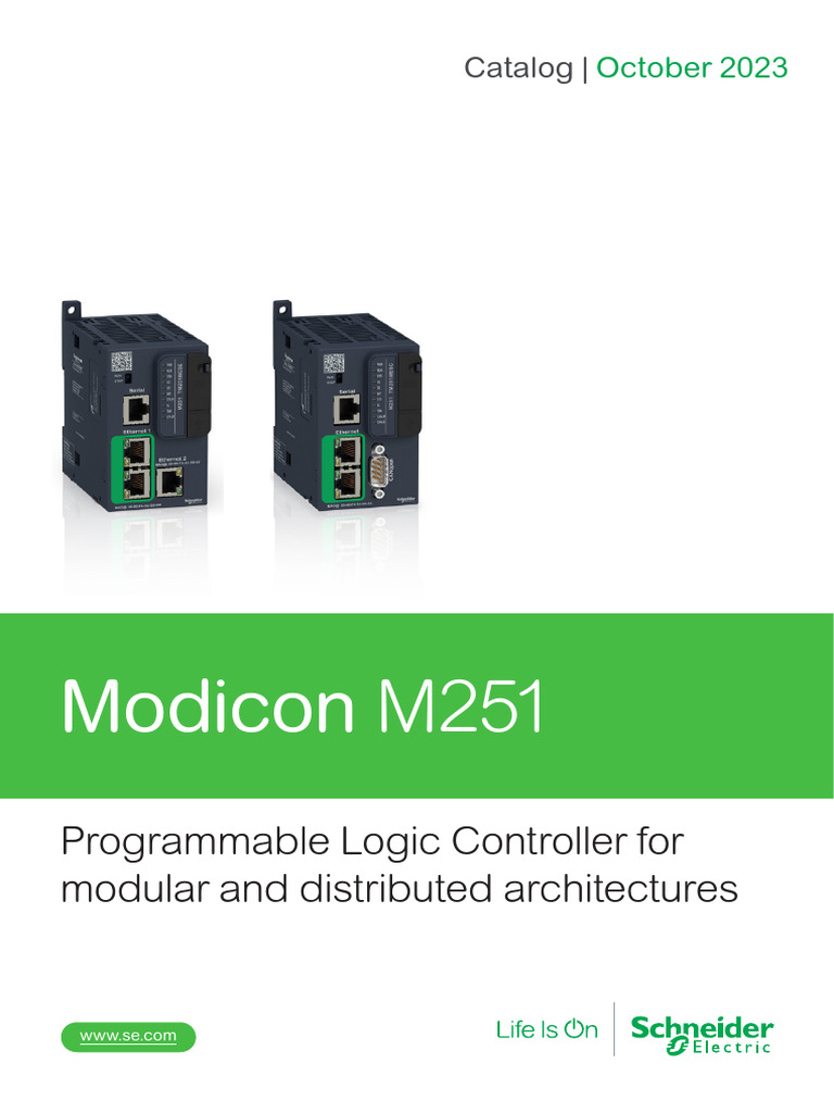 Modicon M251 PLC for Industrial IoT | PDF | Programmable Logic ...
