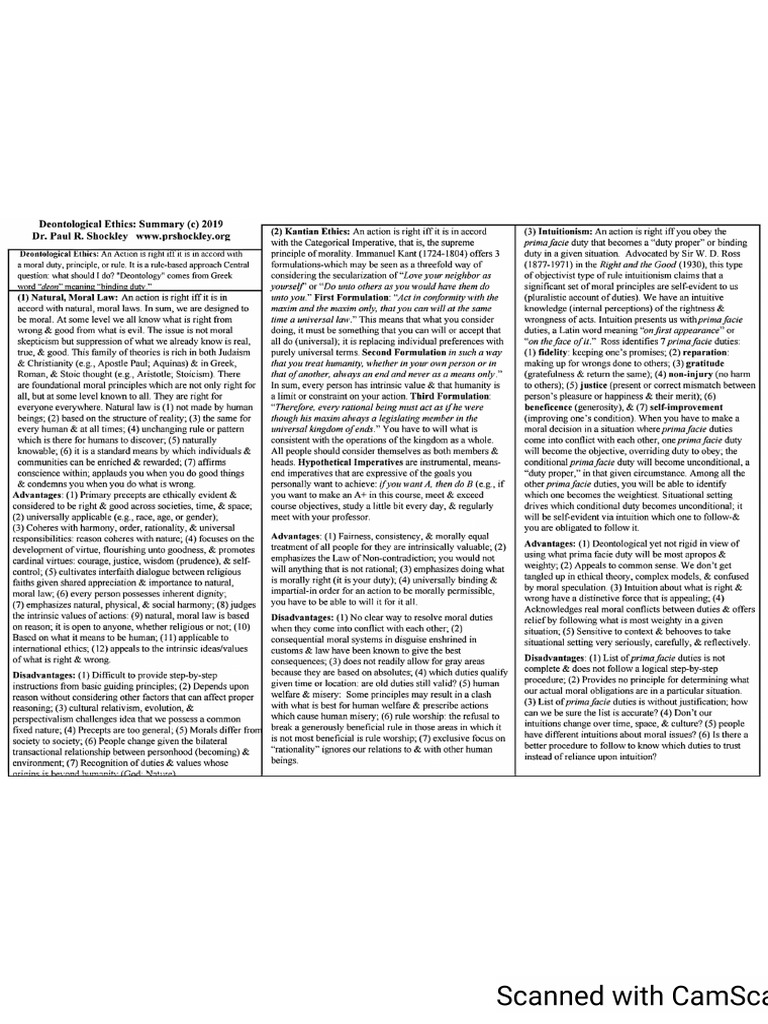 What Is Deontological Ethics Pdf