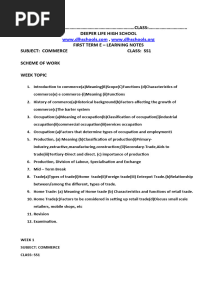 1ST Term SS1 Commerce
