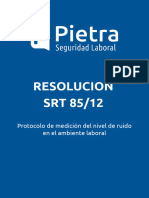 Resolucion SRT 85-12 - Protocolo Medicion de Ruido