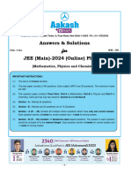 Ans and Sol JEE Main 2024 PH 1-01-02 2024 Morning Actual Paper
