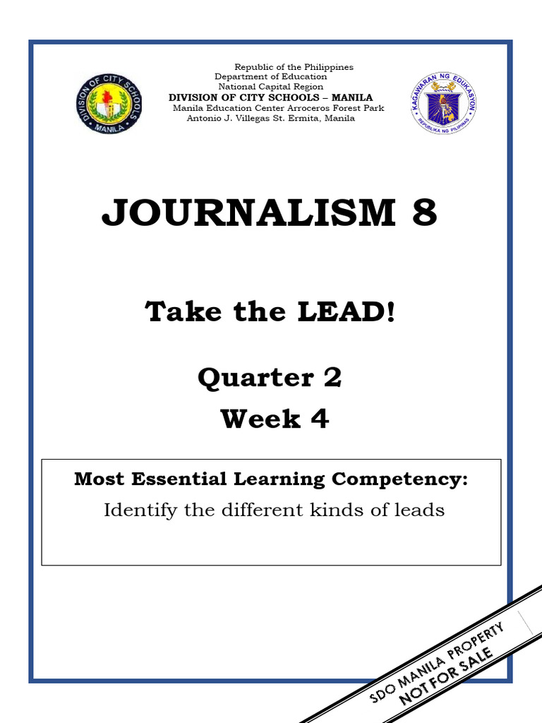 Types of Leads in Journalism | PDF | Linguistics | Grammar