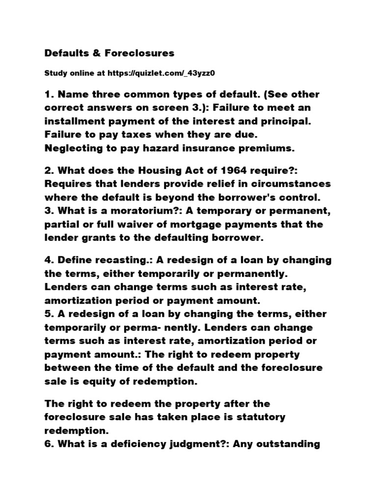 Texas Foreclosure Process Explained | PDF | Foreclosure | Mortgage Law