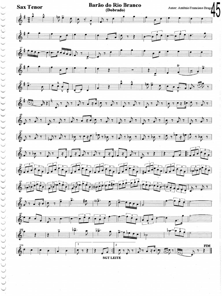 1 Sax Tenor BB | PDF